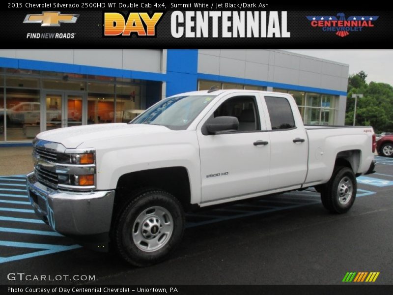 Summit White / Jet Black/Dark Ash 2015 Chevrolet Silverado 2500HD WT Double Cab 4x4