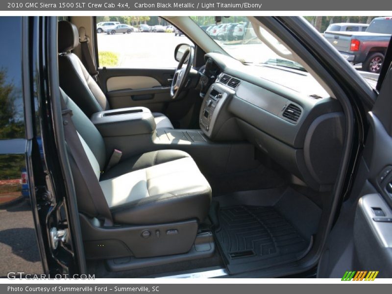 Carbon Black Metallic / Light Titanium/Ebony 2010 GMC Sierra 1500 SLT Crew Cab 4x4