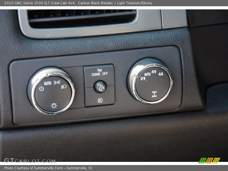 Carbon Black Metallic / Light Titanium/Ebony 2010 GMC Sierra 1500 SLT Crew Cab 4x4