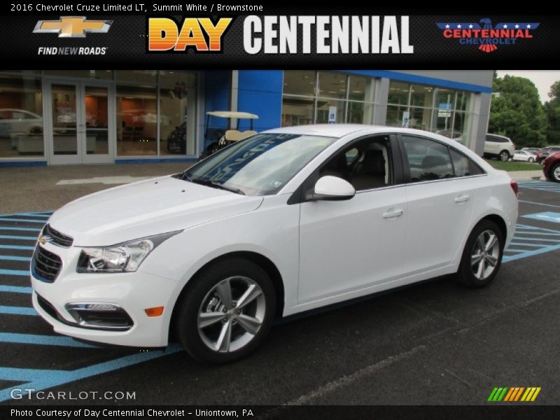 Summit White / Brownstone 2016 Chevrolet Cruze Limited LT