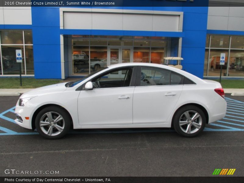 Summit White / Brownstone 2016 Chevrolet Cruze Limited LT