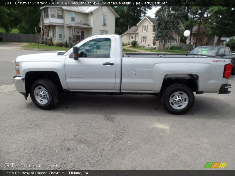 Silver Ice Metallic / Jet Black/Dark Ash 2015 Chevrolet Silverado 2500HD WT Regular Cab 4x4