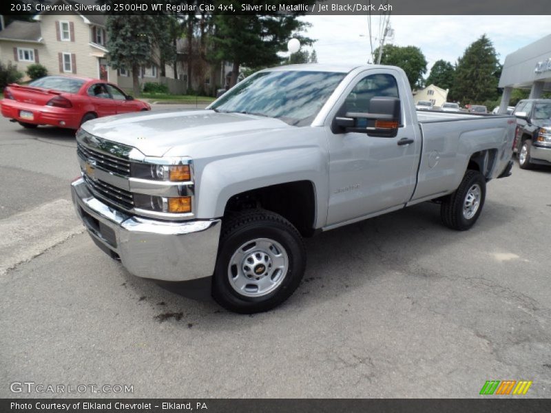 Silver Ice Metallic / Jet Black/Dark Ash 2015 Chevrolet Silverado 2500HD WT Regular Cab 4x4