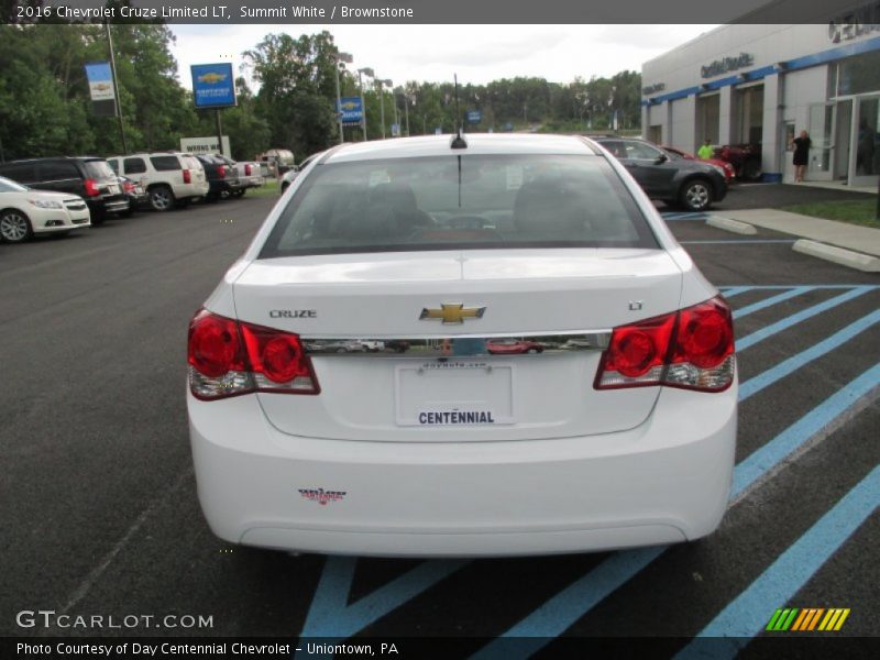 Summit White / Brownstone 2016 Chevrolet Cruze Limited LT
