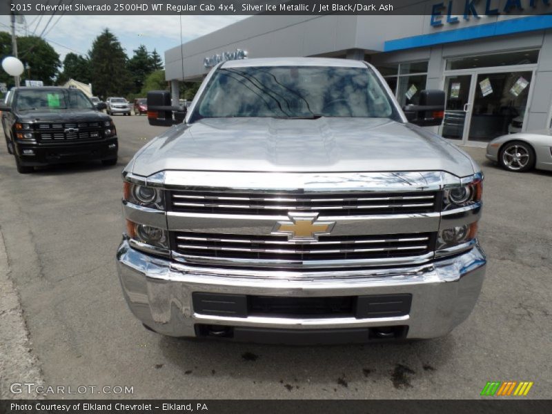 Silver Ice Metallic / Jet Black/Dark Ash 2015 Chevrolet Silverado 2500HD WT Regular Cab 4x4
