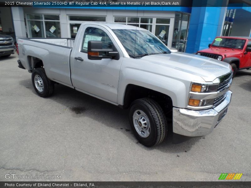 Silver Ice Metallic / Jet Black/Dark Ash 2015 Chevrolet Silverado 2500HD WT Regular Cab 4x4