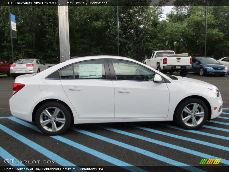 Summit White / Brownstone 2016 Chevrolet Cruze Limited LT