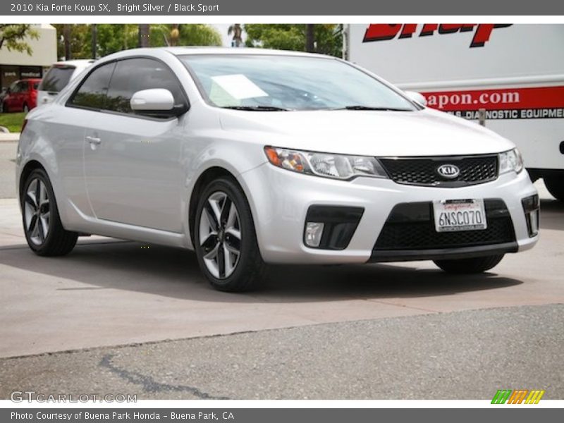 Bright Silver / Black Sport 2010 Kia Forte Koup SX