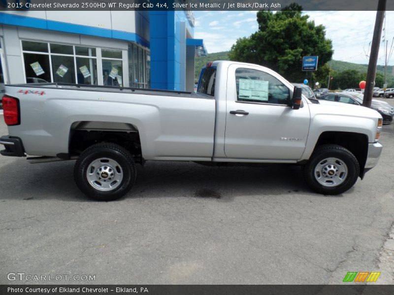 Silver Ice Metallic / Jet Black/Dark Ash 2015 Chevrolet Silverado 2500HD WT Regular Cab 4x4