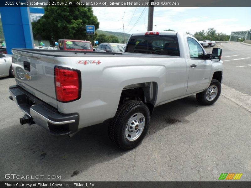 Silver Ice Metallic / Jet Black/Dark Ash 2015 Chevrolet Silverado 2500HD WT Regular Cab 4x4