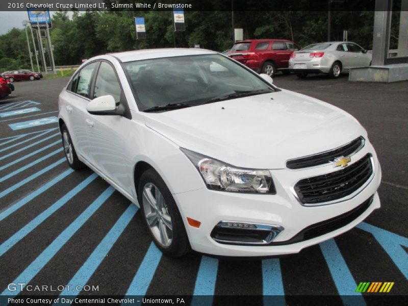 Summit White / Brownstone 2016 Chevrolet Cruze Limited LT