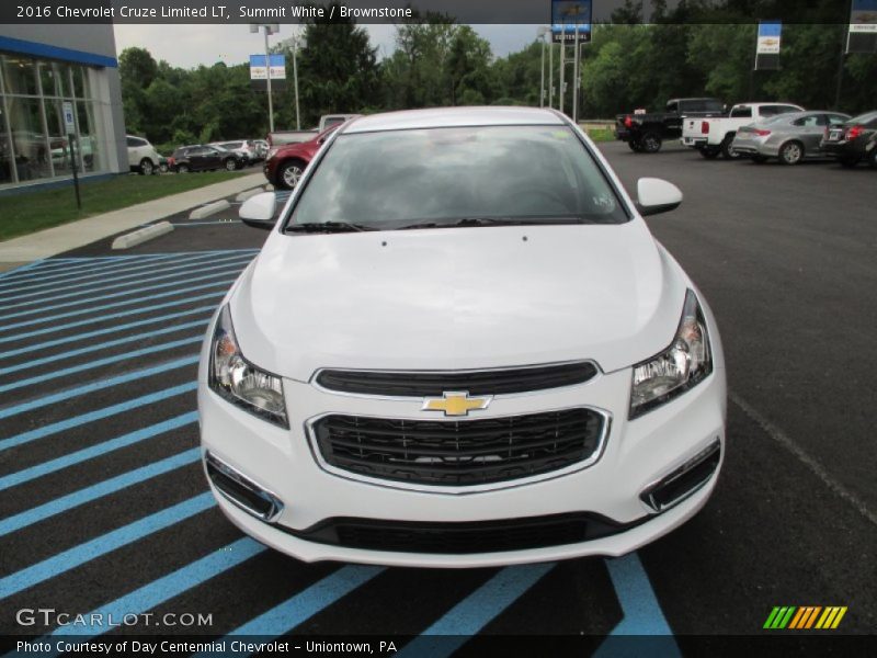 Summit White / Brownstone 2016 Chevrolet Cruze Limited LT