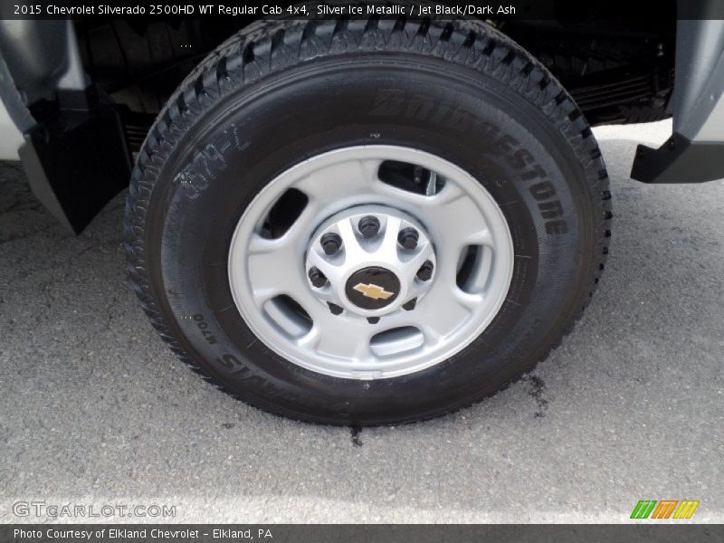 Silver Ice Metallic / Jet Black/Dark Ash 2015 Chevrolet Silverado 2500HD WT Regular Cab 4x4