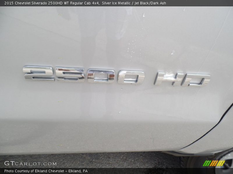 Silver Ice Metallic / Jet Black/Dark Ash 2015 Chevrolet Silverado 2500HD WT Regular Cab 4x4