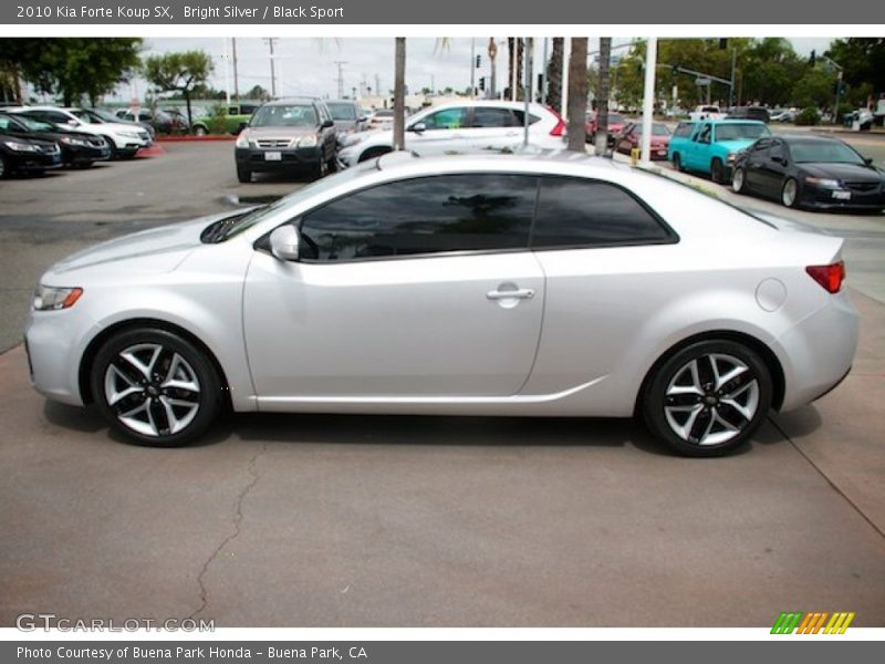 Bright Silver / Black Sport 2010 Kia Forte Koup SX