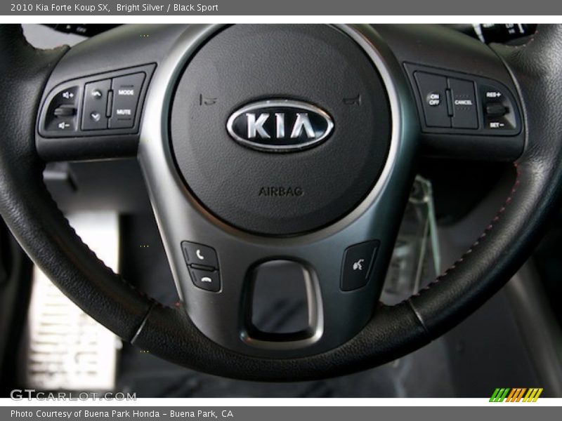 Bright Silver / Black Sport 2010 Kia Forte Koup SX