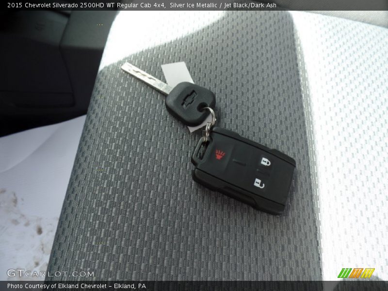 Silver Ice Metallic / Jet Black/Dark Ash 2015 Chevrolet Silverado 2500HD WT Regular Cab 4x4