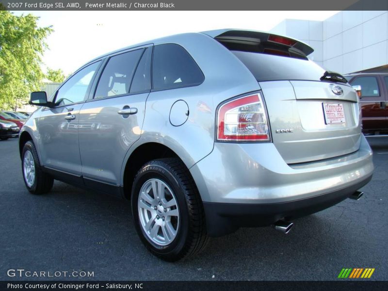 Pewter Metallic / Charcoal Black 2007 Ford Edge SEL AWD