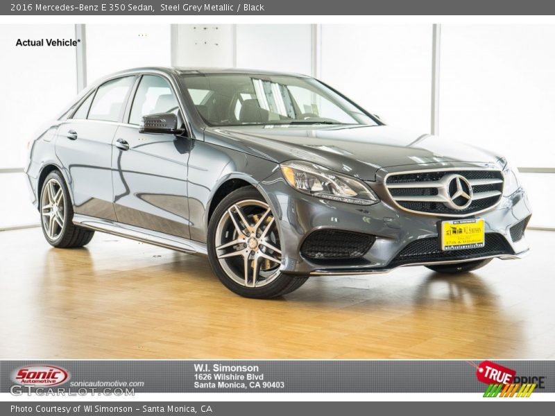 Steel Grey Metallic / Black 2016 Mercedes-Benz E 350 Sedan