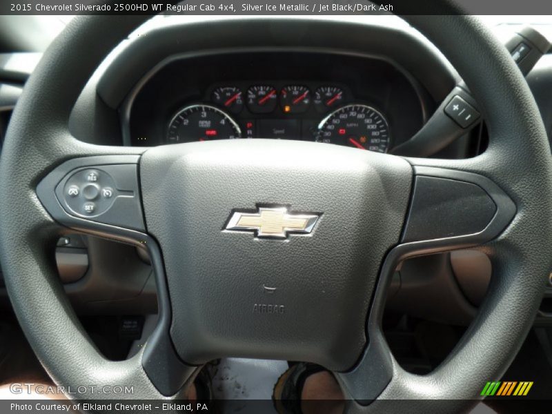 Silver Ice Metallic / Jet Black/Dark Ash 2015 Chevrolet Silverado 2500HD WT Regular Cab 4x4