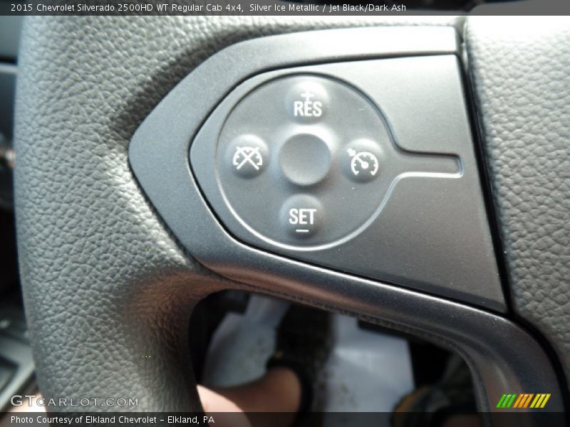 Silver Ice Metallic / Jet Black/Dark Ash 2015 Chevrolet Silverado 2500HD WT Regular Cab 4x4