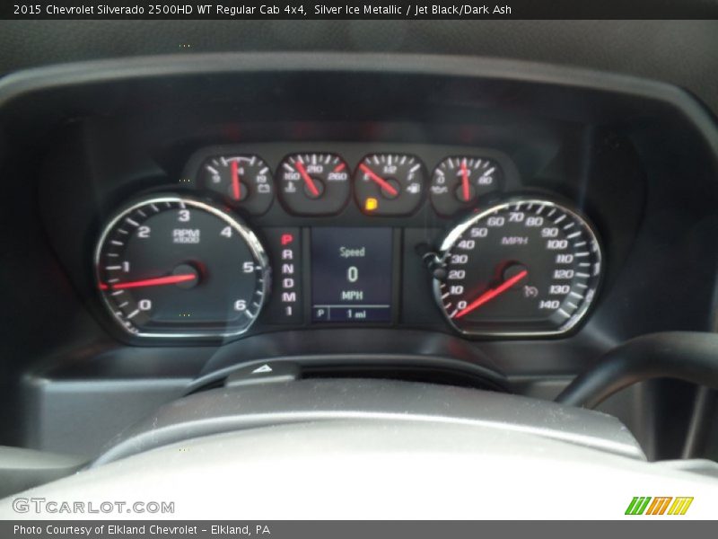 Silver Ice Metallic / Jet Black/Dark Ash 2015 Chevrolet Silverado 2500HD WT Regular Cab 4x4