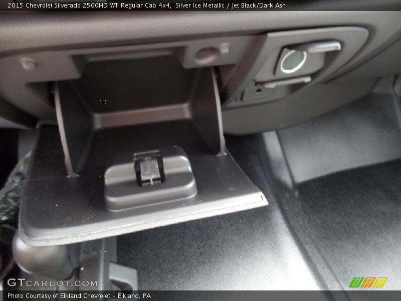 Silver Ice Metallic / Jet Black/Dark Ash 2015 Chevrolet Silverado 2500HD WT Regular Cab 4x4