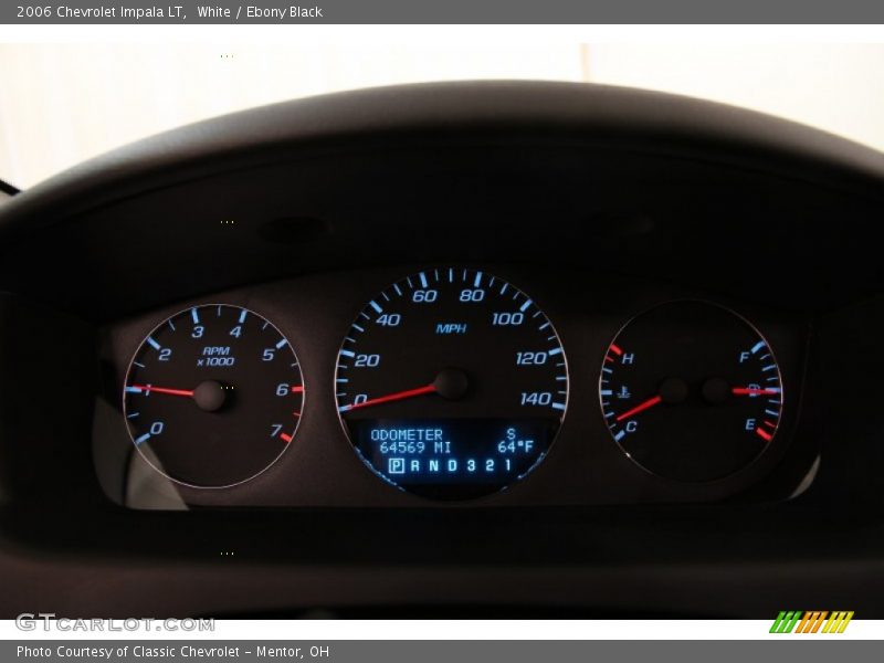 White / Ebony Black 2006 Chevrolet Impala LT