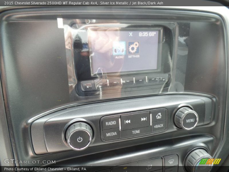 Silver Ice Metallic / Jet Black/Dark Ash 2015 Chevrolet Silverado 2500HD WT Regular Cab 4x4