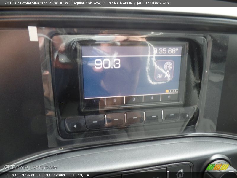 Silver Ice Metallic / Jet Black/Dark Ash 2015 Chevrolet Silverado 2500HD WT Regular Cab 4x4