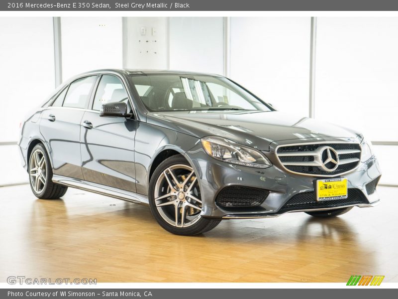 Steel Grey Metallic / Black 2016 Mercedes-Benz E 350 Sedan