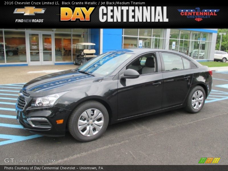 Black Granite Metallic / Jet Black/Medium Titanium 2016 Chevrolet Cruze Limited LS