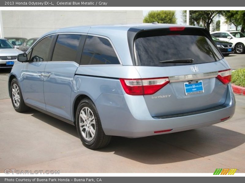 Celestial Blue Metallic / Gray 2013 Honda Odyssey EX-L