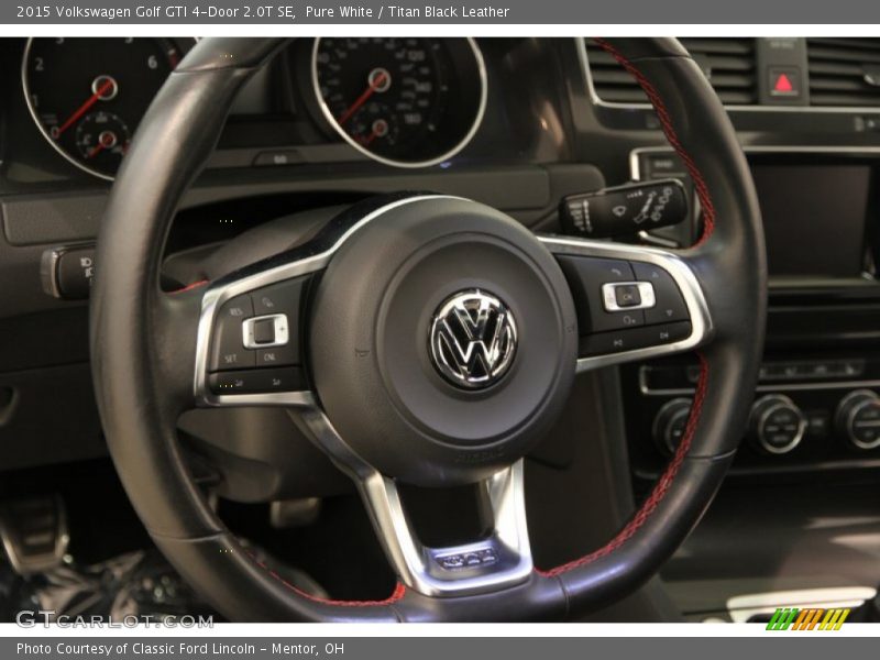 Pure White / Titan Black Leather 2015 Volkswagen Golf GTI 4-Door 2.0T SE