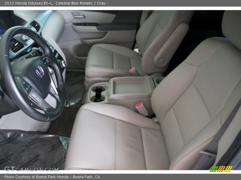 Celestial Blue Metallic / Gray 2013 Honda Odyssey EX-L
