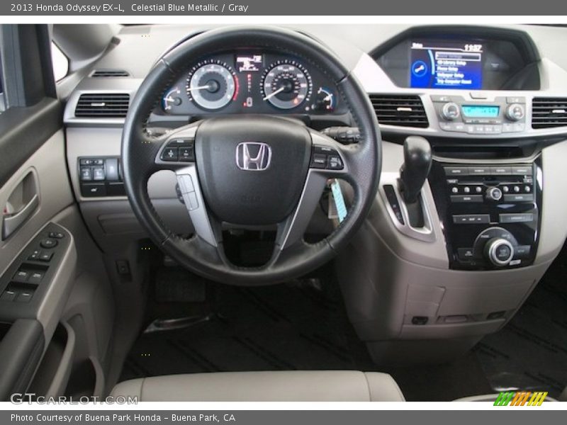Celestial Blue Metallic / Gray 2013 Honda Odyssey EX-L