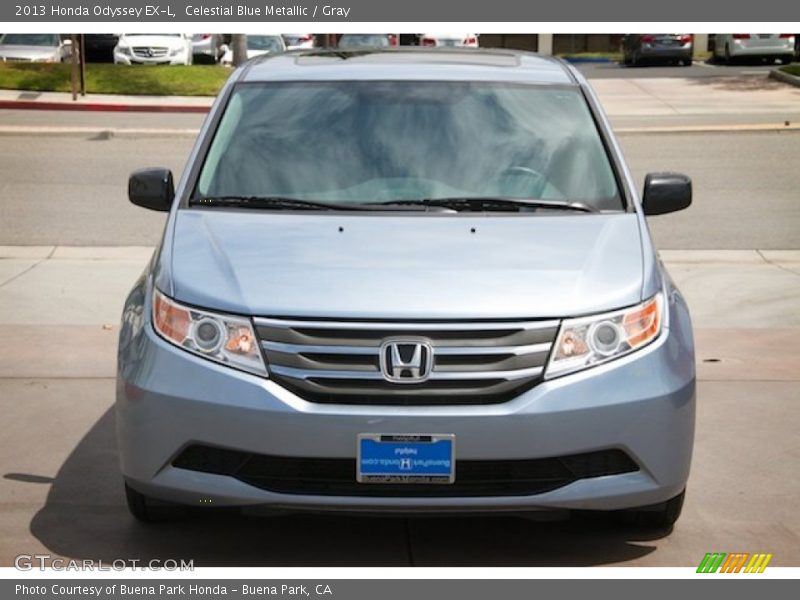 Celestial Blue Metallic / Gray 2013 Honda Odyssey EX-L