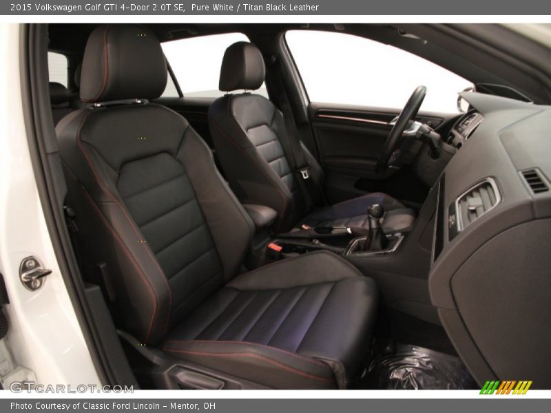 Pure White / Titan Black Leather 2015 Volkswagen Golf GTI 4-Door 2.0T SE