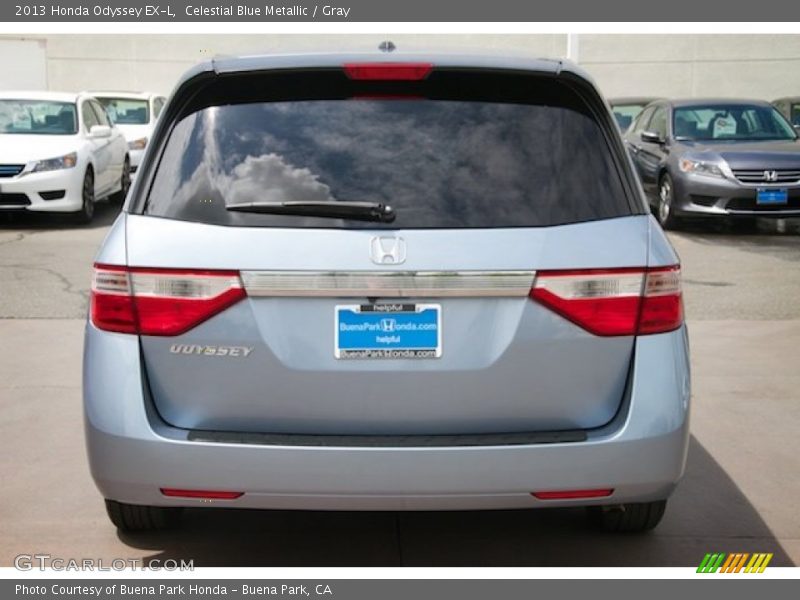 Celestial Blue Metallic / Gray 2013 Honda Odyssey EX-L