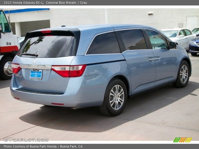 Celestial Blue Metallic / Gray 2013 Honda Odyssey EX-L