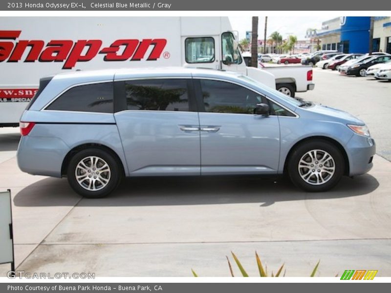 Celestial Blue Metallic / Gray 2013 Honda Odyssey EX-L