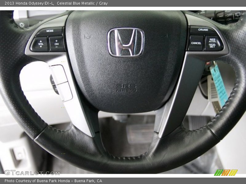Celestial Blue Metallic / Gray 2013 Honda Odyssey EX-L