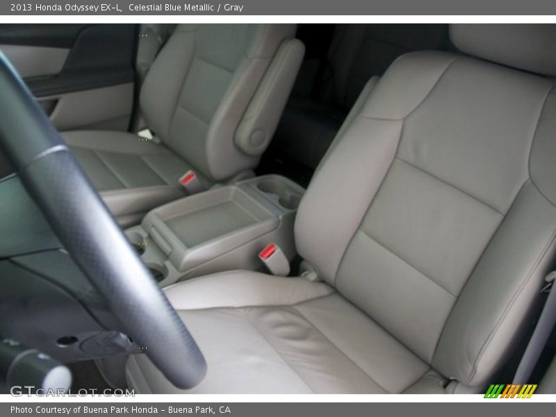 Celestial Blue Metallic / Gray 2013 Honda Odyssey EX-L