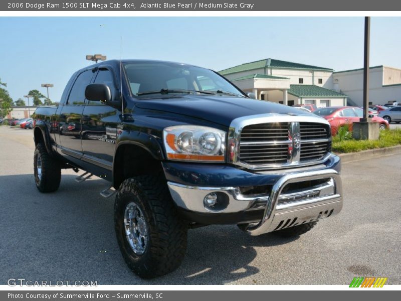 Atlantic Blue Pearl / Medium Slate Gray 2006 Dodge Ram 1500 SLT Mega Cab 4x4