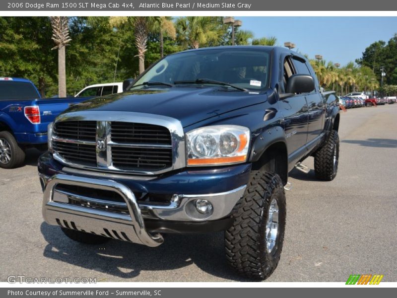 Atlantic Blue Pearl / Medium Slate Gray 2006 Dodge Ram 1500 SLT Mega Cab 4x4