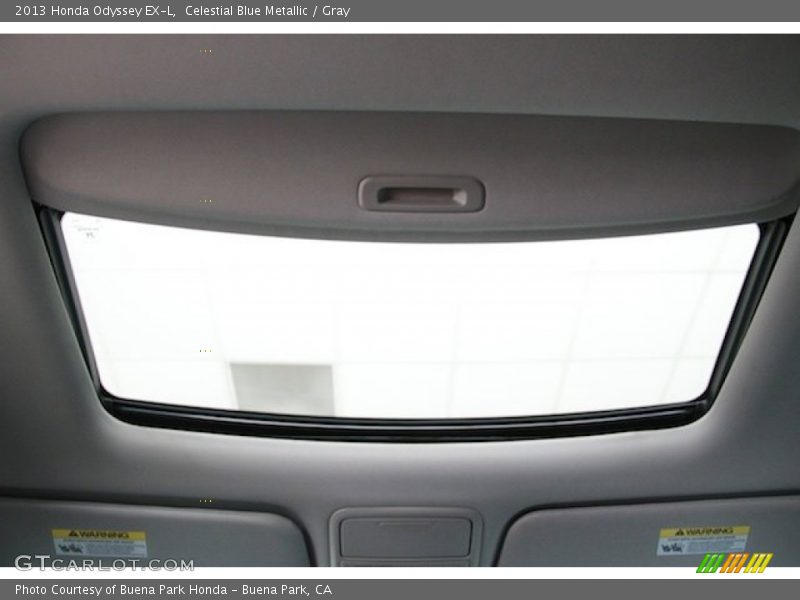 Celestial Blue Metallic / Gray 2013 Honda Odyssey EX-L