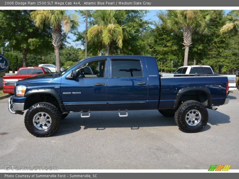 Atlantic Blue Pearl / Medium Slate Gray 2006 Dodge Ram 1500 SLT Mega Cab 4x4