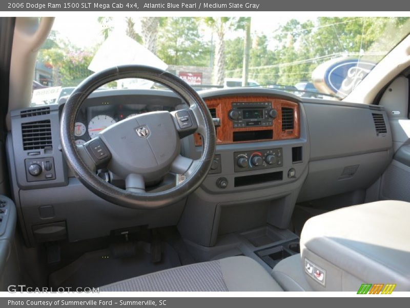 Atlantic Blue Pearl / Medium Slate Gray 2006 Dodge Ram 1500 SLT Mega Cab 4x4