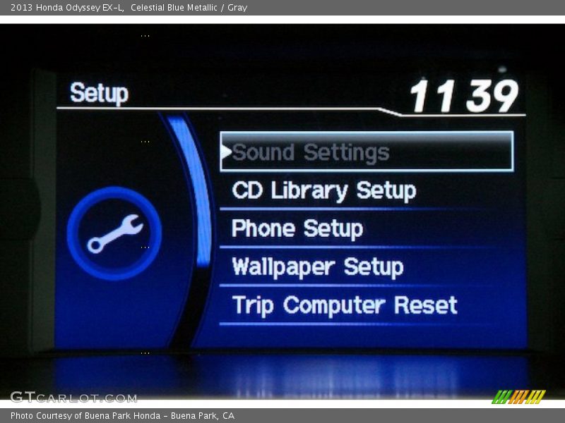 Celestial Blue Metallic / Gray 2013 Honda Odyssey EX-L