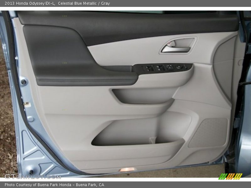 Celestial Blue Metallic / Gray 2013 Honda Odyssey EX-L